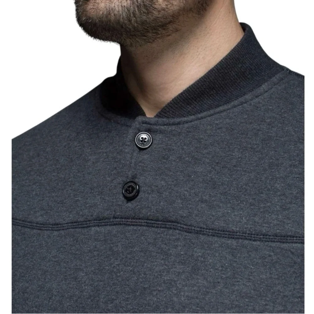 Lululemon Revolve Henley Cotton Fleece Athletic Outdoor Sweatshirt Men’s Large